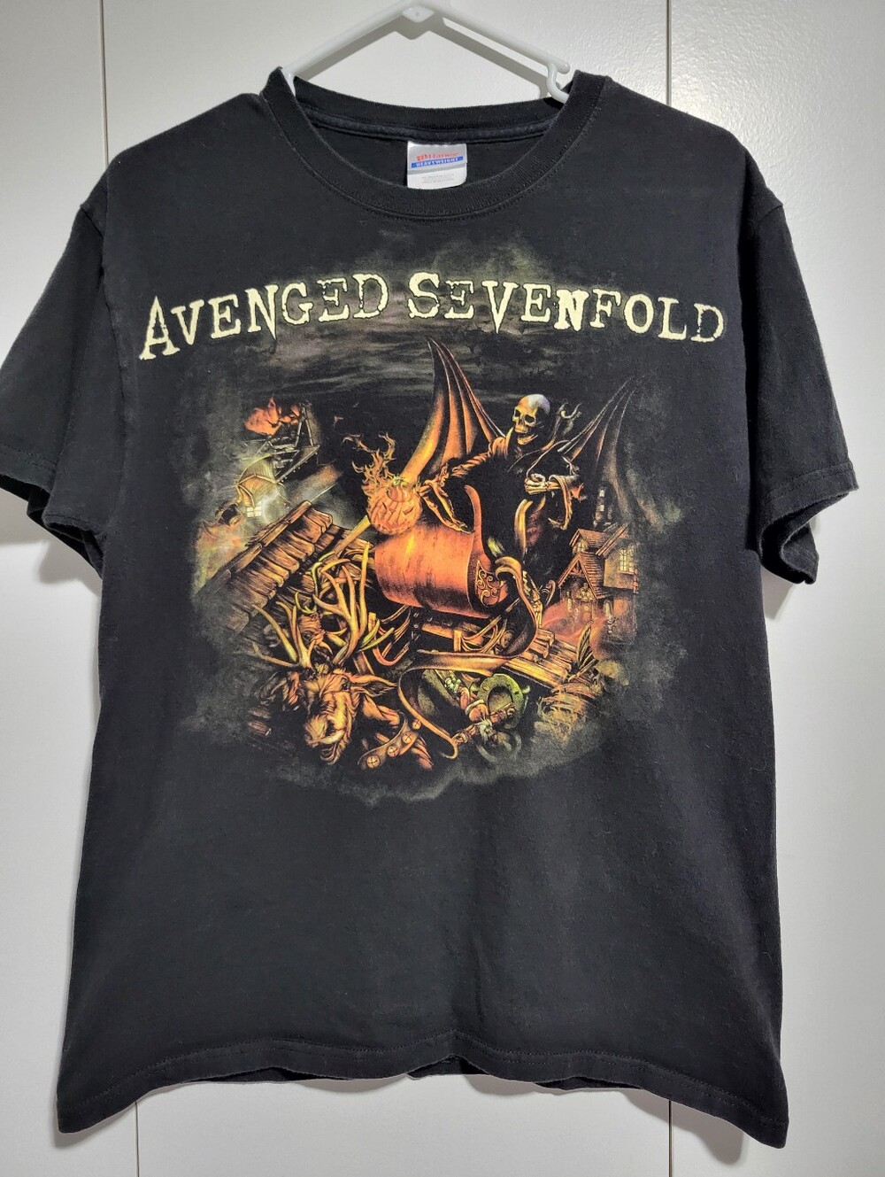 Avenged Sevenfold Nightmare After Christmas Tour T Shirt - Size Adult Medium